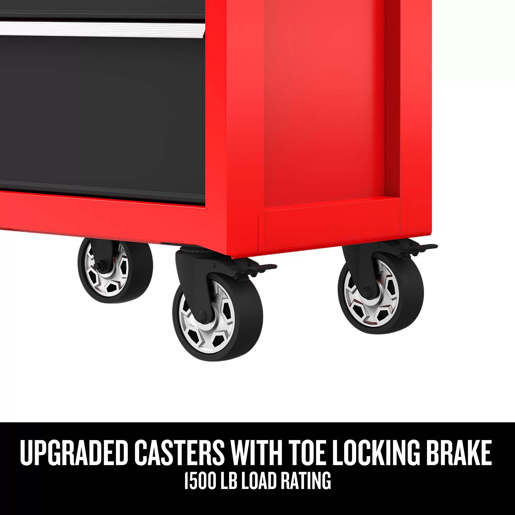 CRAFTSMAN 2000 Series 26-in W x 36.5-in H 5-Drawer Steel Rolling Tool Cabinet (Red) - Image 3