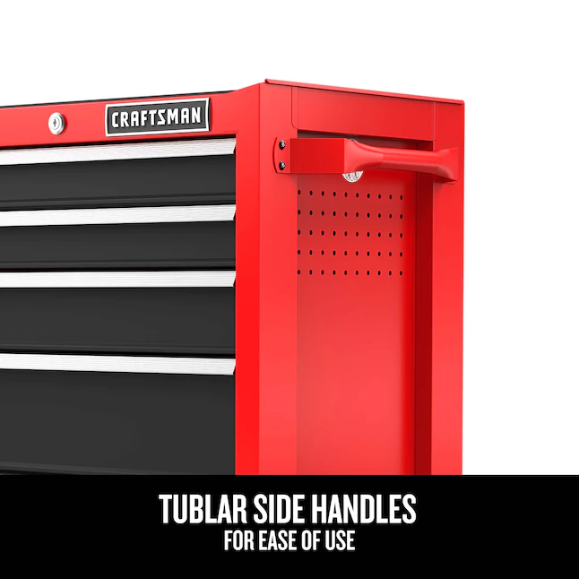 CRAFTSMAN CMST98264RB 2000 Series 26.5-in W x 34-in H 5-Drawer Steel Rolling Tool Cabinet (Red) - Image 4