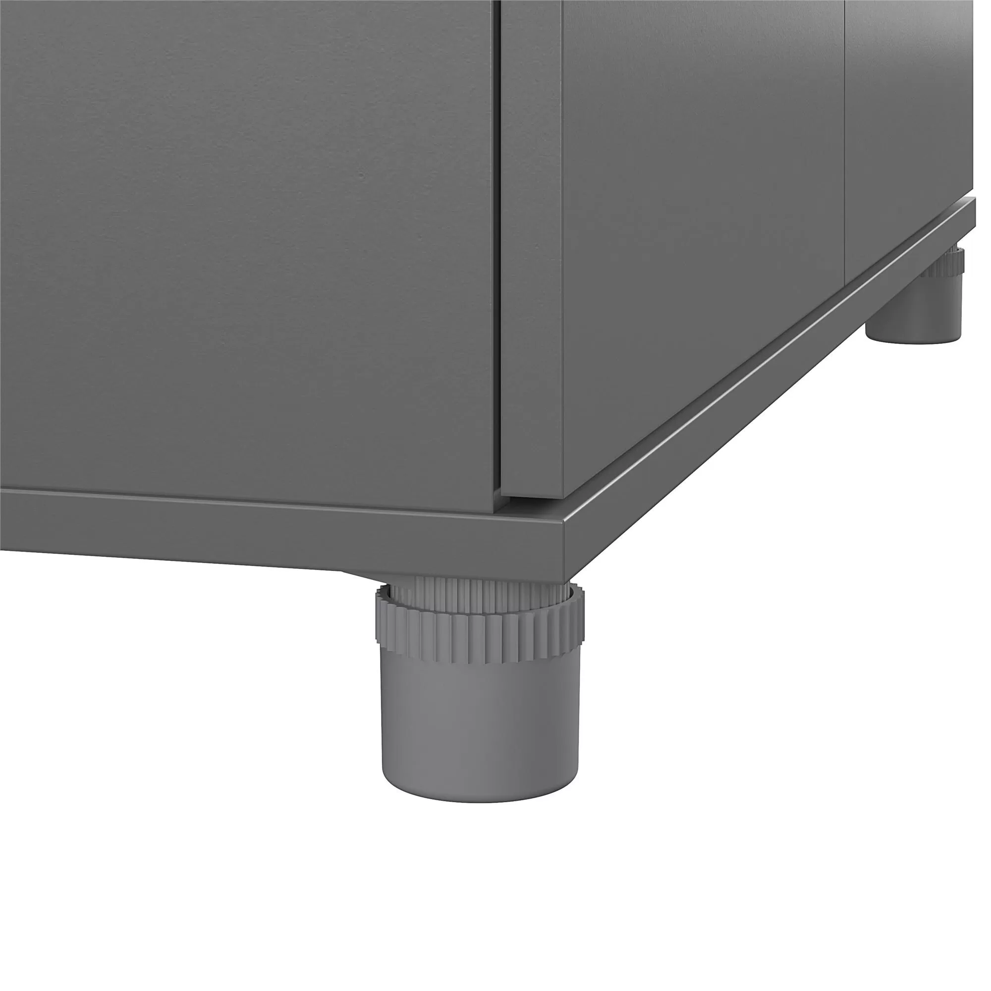 Ameriwood Home Camberly 35.68-in W x 74.31-in H Wood Composite Graphite Grey/Graphite Grey Freestanding Utility Storage Cabinet - Image 6