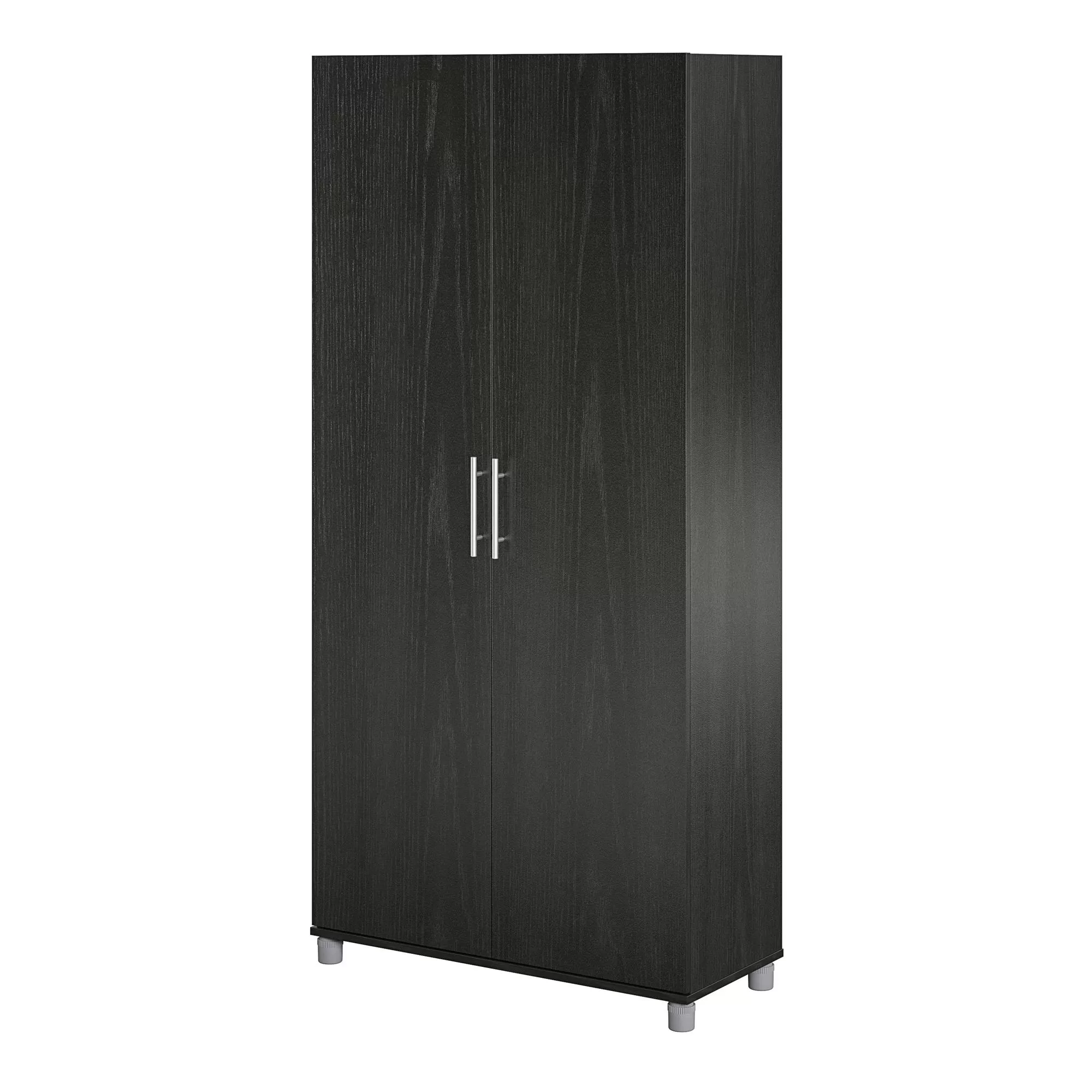 Ameriwood Home Camberly 35.68-in W x 74.31-in H Wood Composite Black Oak/Nightfall Oak Freestanding Utility Storage Cabinet - Image 7