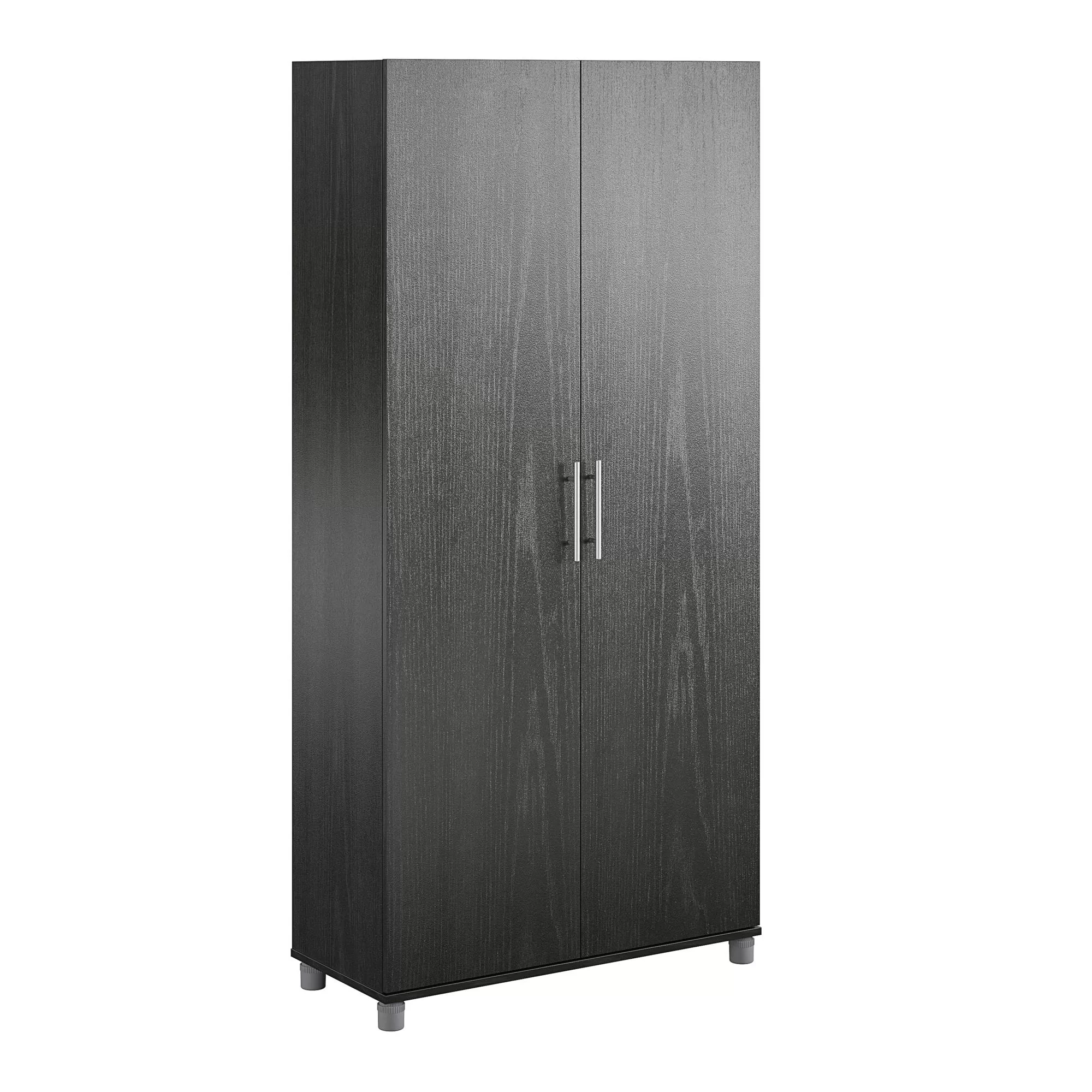 Ameriwood Home Camberly 35.68-in W x 74.31-in H Wood Composite Black Oak/Nightfall Oak Freestanding Utility Storage Cabinet - Image 19