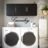 Ameriwood Home Camberly 54-in W x 20.31-in H Wood Composite Black Oak/Nightfall Oak Wall-mount Utility Storage Cabinet
