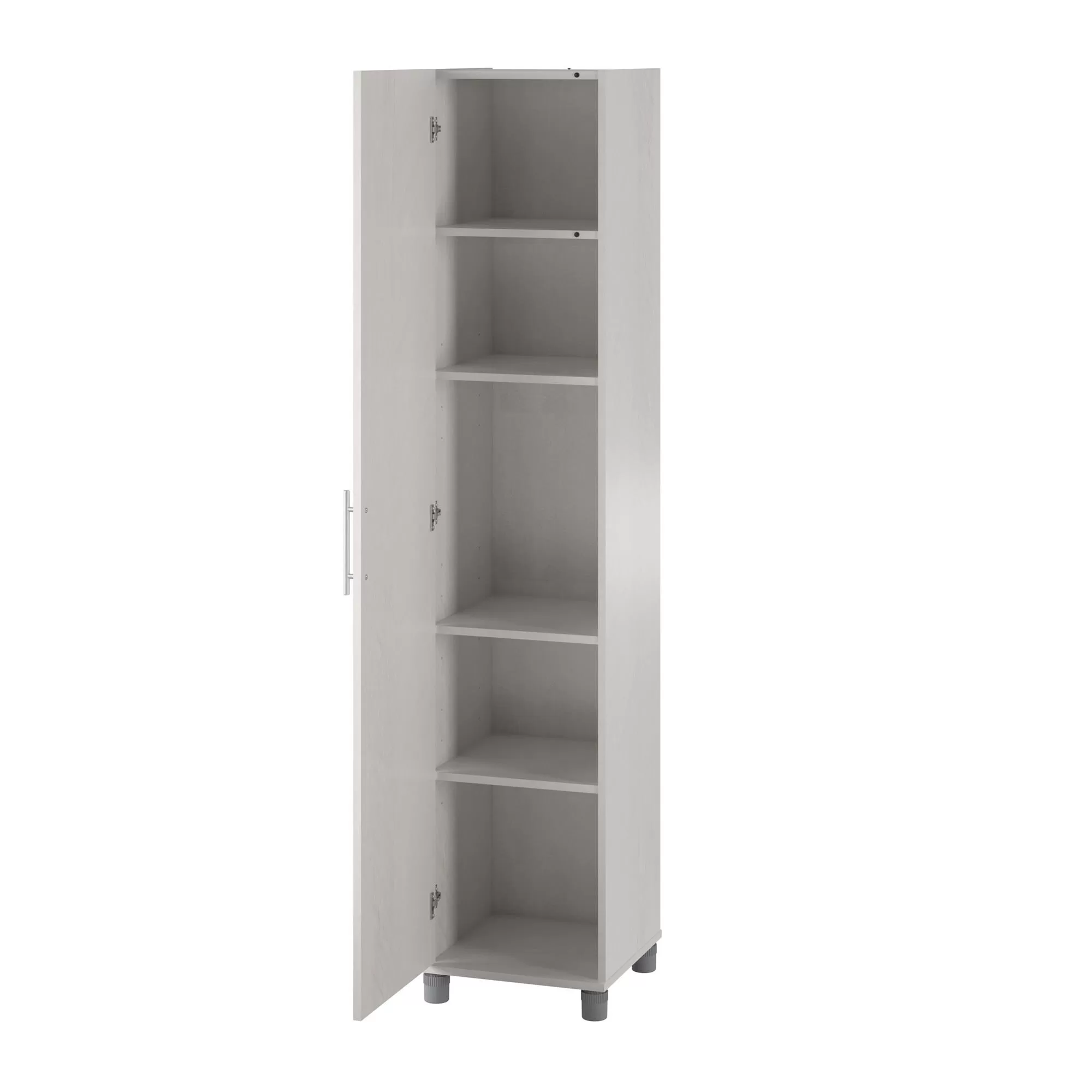 Ameriwood Home Camberly 15.7-in W x 74.3-in H Wood Composite Ivory Oak/Magnolia Oak Freestanding Utility Storage Cabinet - Image 9