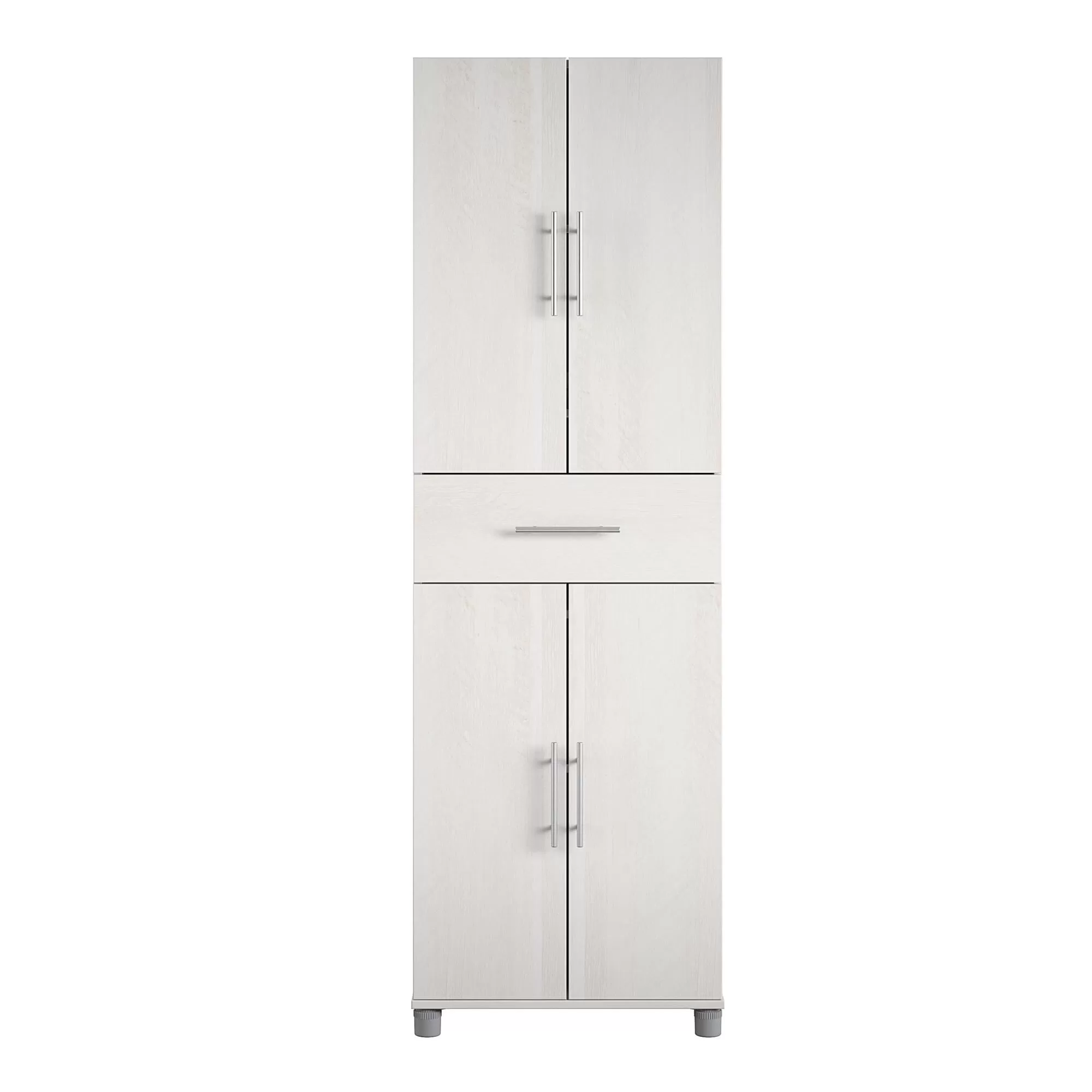 Ameriwood Home Camberly 23.46-in W x 75.25-in H Wood Composite Ivory Oak/Magnolia Oak Freestanding Utility Storage Cabinet - Image 3