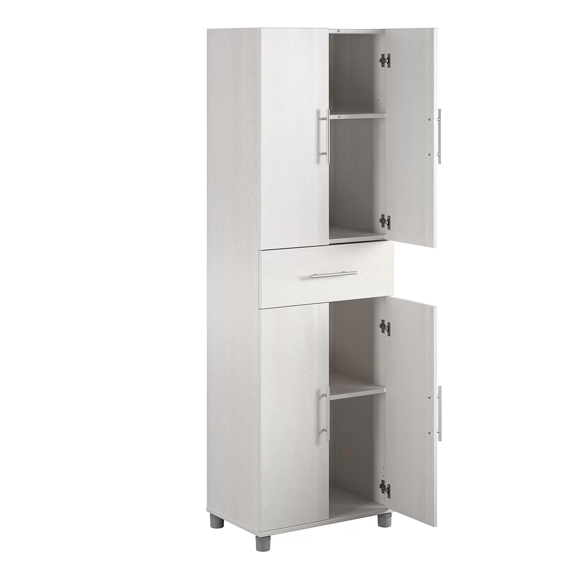 Ameriwood Home Camberly 23.46-in W x 75.25-in H Wood Composite Ivory Oak/Magnolia Oak Freestanding Utility Storage Cabinet - Image 8