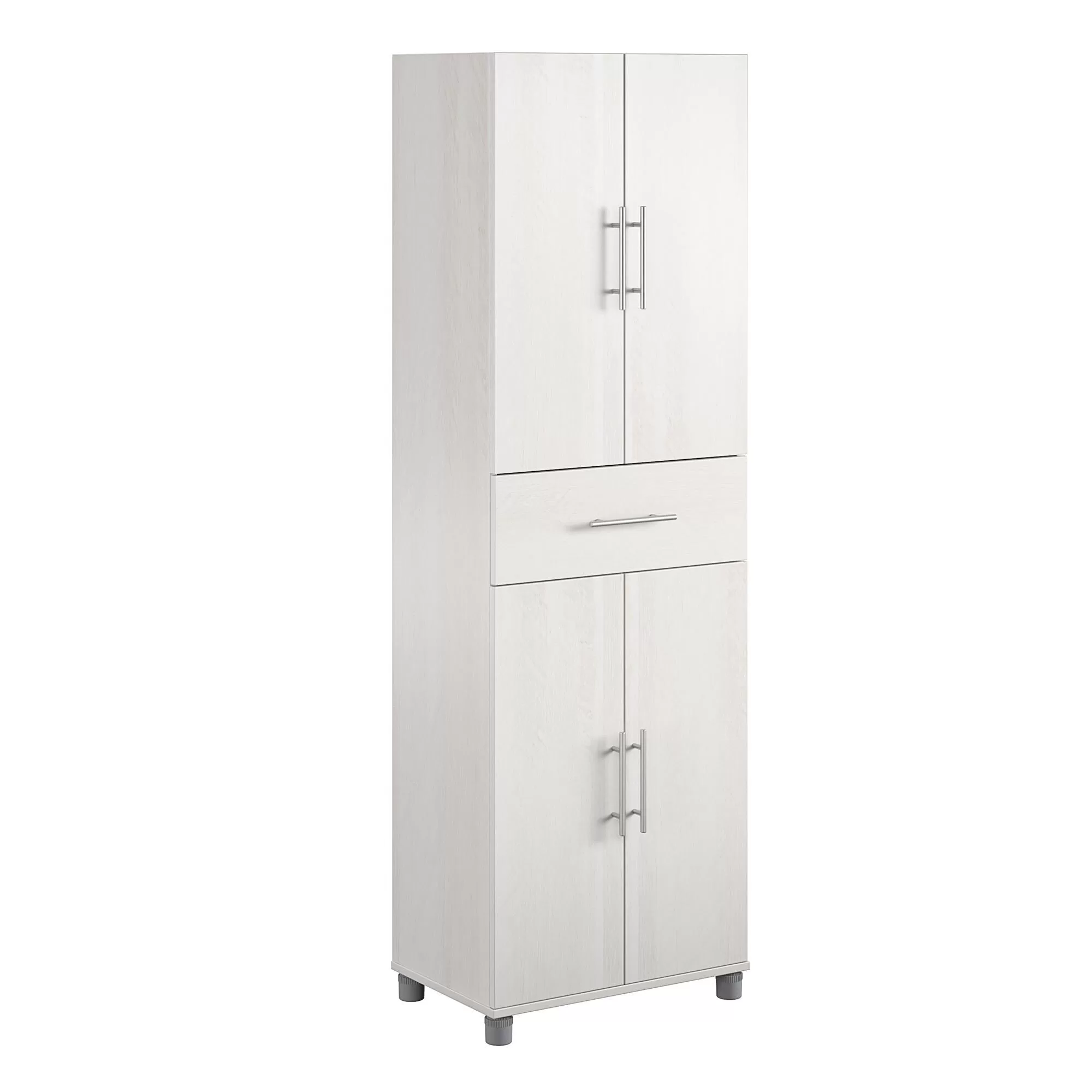 Ameriwood Home Camberly 23.46-in W x 75.25-in H Wood Composite Ivory Oak/Magnolia Oak Freestanding Utility Storage Cabinet - Image 18