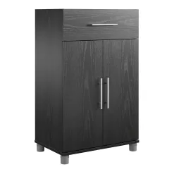 Alternative view of Ameriwood Home Camberly 23.46-in W x 39.2-in H Wood Composite Black Oak/Nightfall Oak Freestanding Utility Storage Cabinet