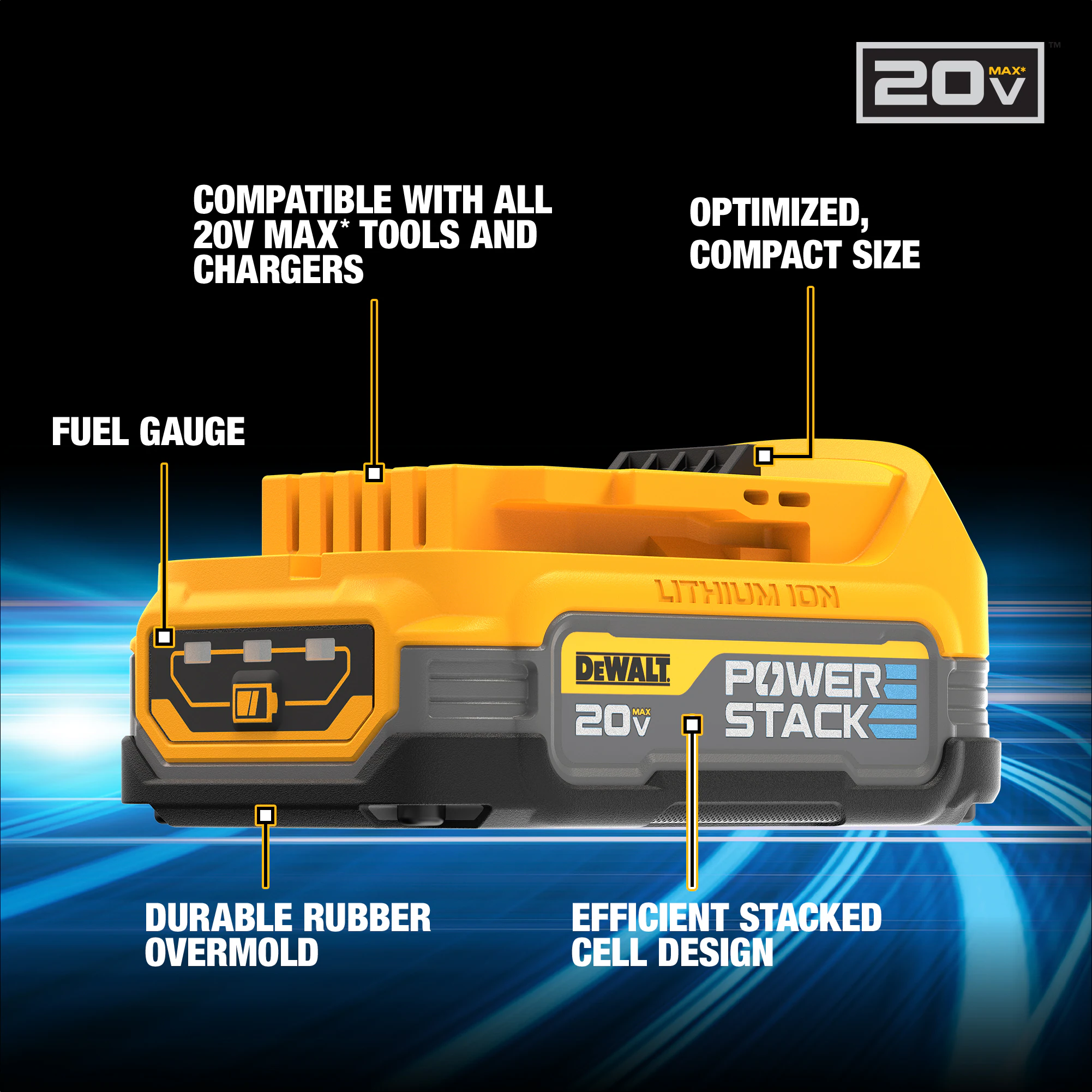 DEWALT POWERSTACK 20 2-Pack 1.7 Amp-Hour; 1.7 Amp-Hour Lithium-ion Battery - Image 8