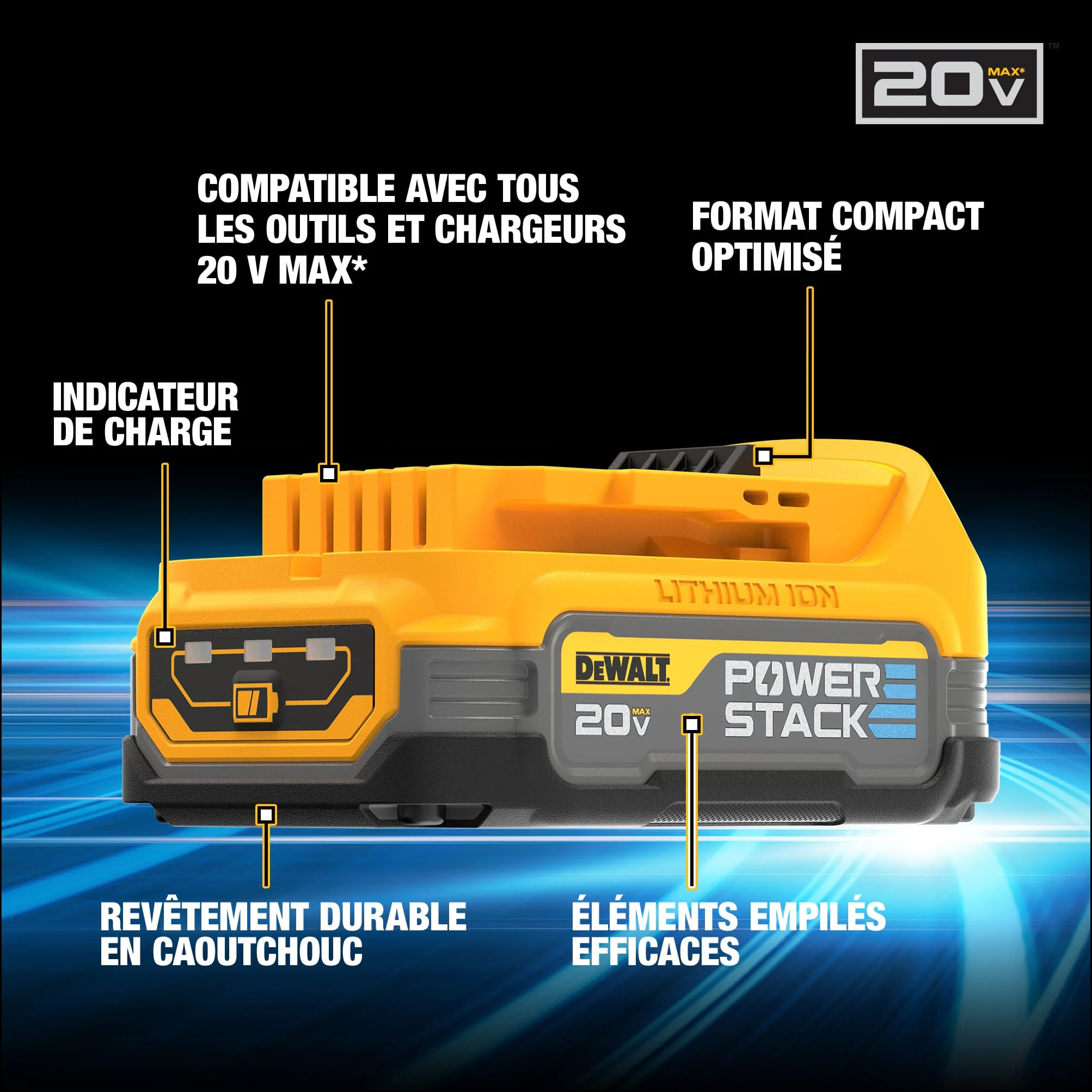 DEWALT POWERSTACK 20 2-Pack 1.7 Amp-Hour; 1.7 Amp-Hour Lithium-ion Battery - Image 4