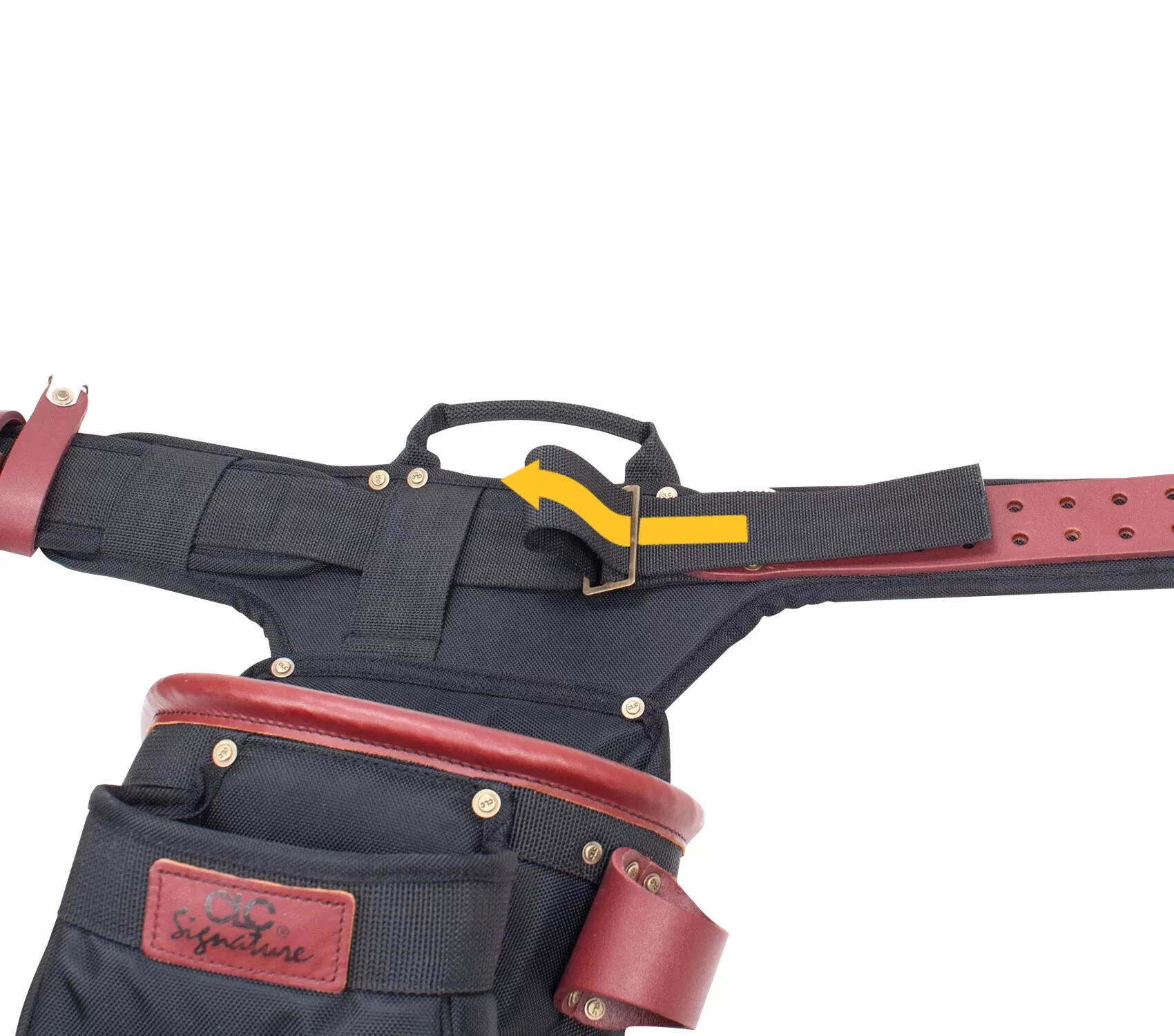 Custom LeatherCraft 19 Pocket Top of the Line Framer's Adjustable Ballistic Nylon Apron - Image 4