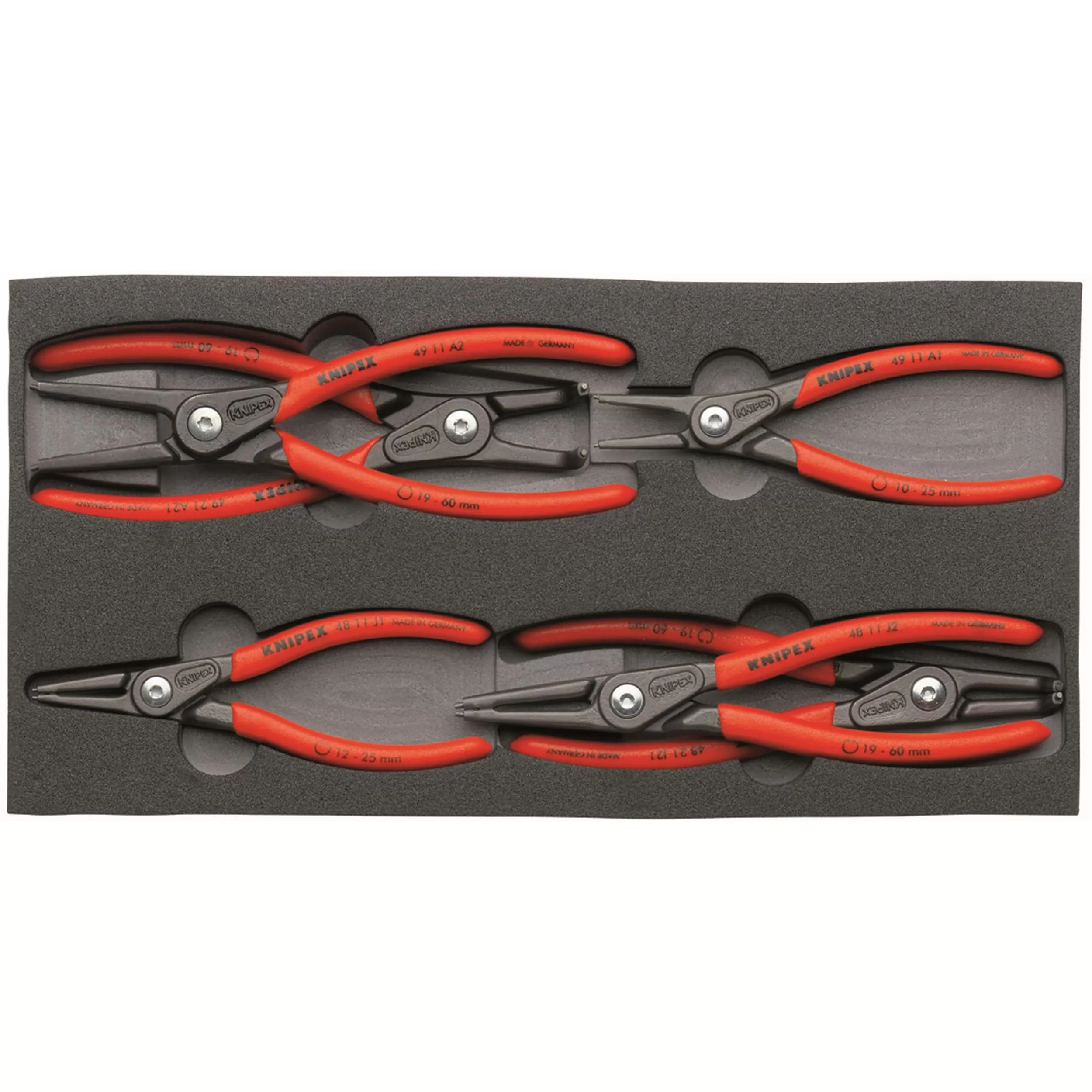KNIPEX 6-Pack Snap Ring Plier Set