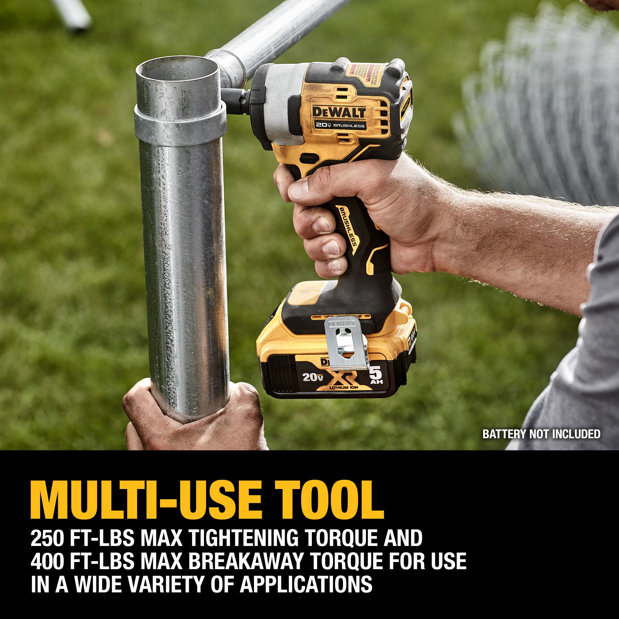 DEWALT DCF913B 20-volt Max Variable Speed Brushless 3/8-in square Drive Cordless Impact Wrench (Tool Only) - Image 4