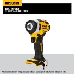 Alternative view of DEWALT DCF913B 20-volt Max Variable Speed Brushless 3/8-in square Drive Cordless Impact Wrench (Tool Only)