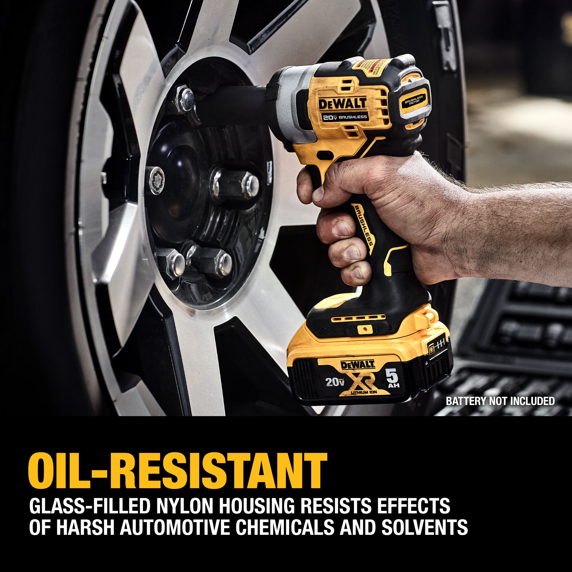 DEWALT DCF913B 20-volt Max Variable Speed Brushless 3/8-in square Drive Cordless Impact Wrench (Tool Only) - Image 5