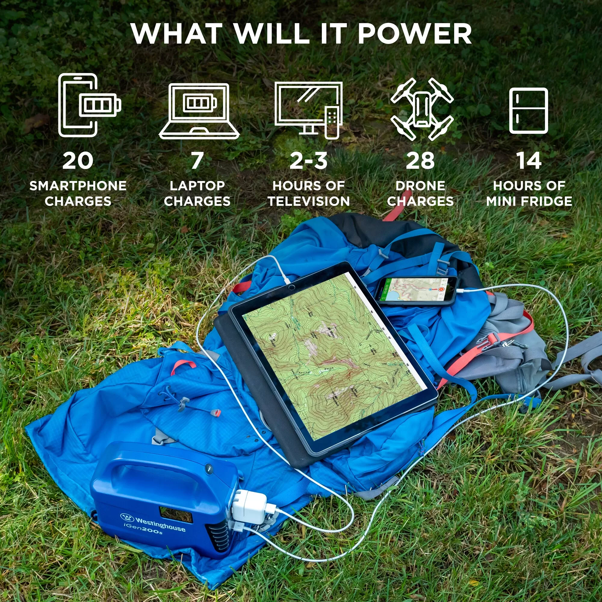 Westinghouse IGEN200S 150-Rated/300-Peak Watt Camping/RV Power Station 194-Watt Hour Portable Solar Generator - Image 12