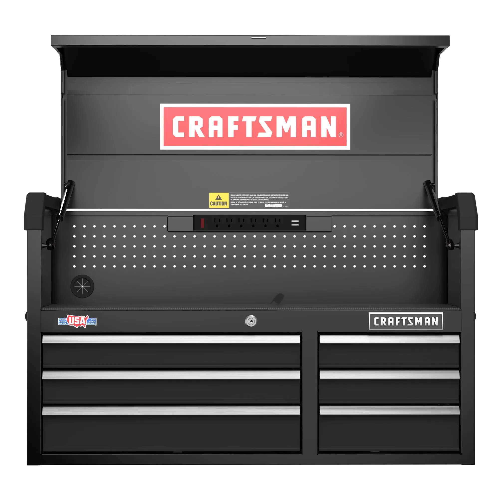 CRAFTSMAN 2000 Series 40.5-in W x 24.7-in H 6-Drawer Steel Tool Chest (Black) - Image 4