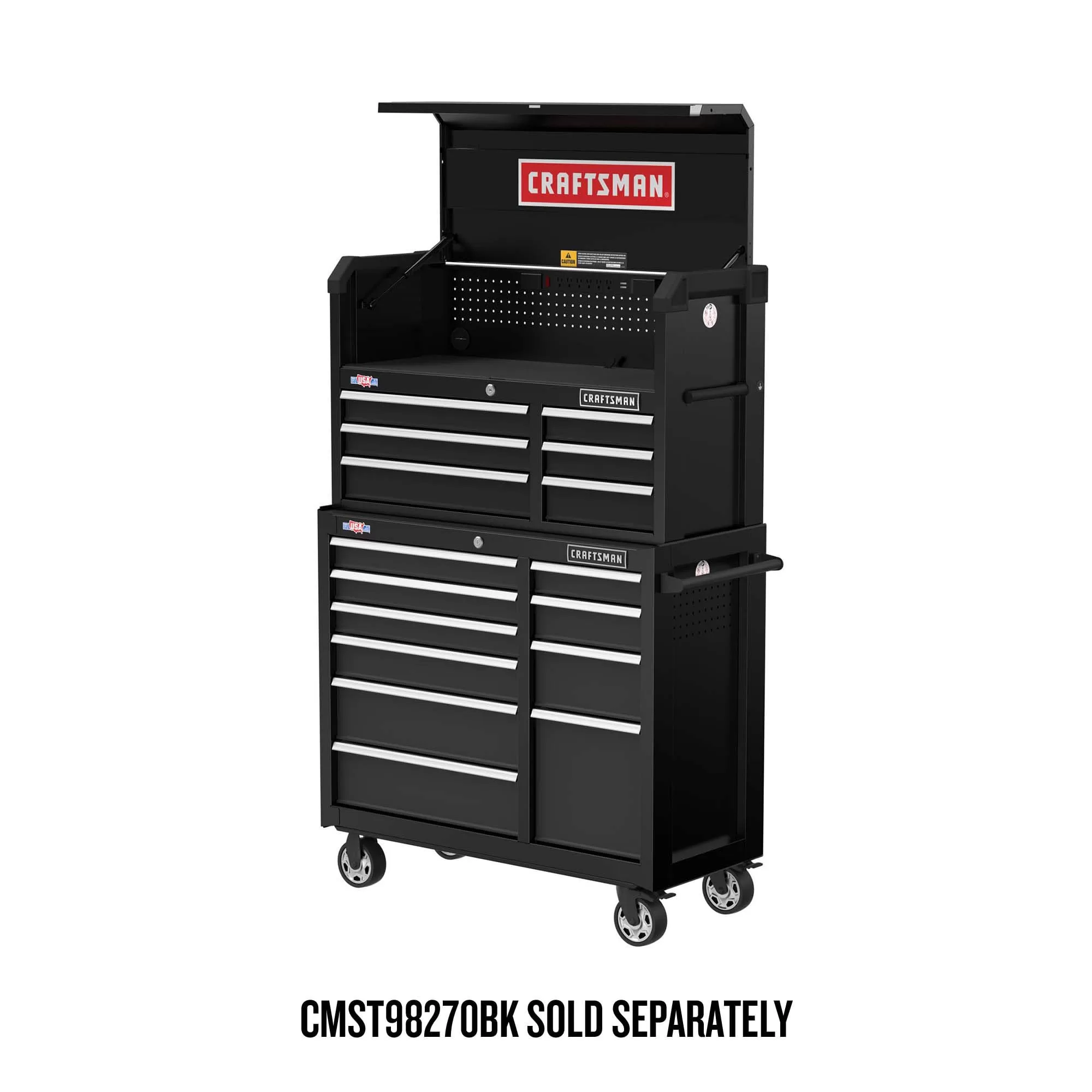 CRAFTSMAN 2000 Series 40.5-in W x 24.7-in H 6-Drawer Steel Tool Chest (Black) - Image 3