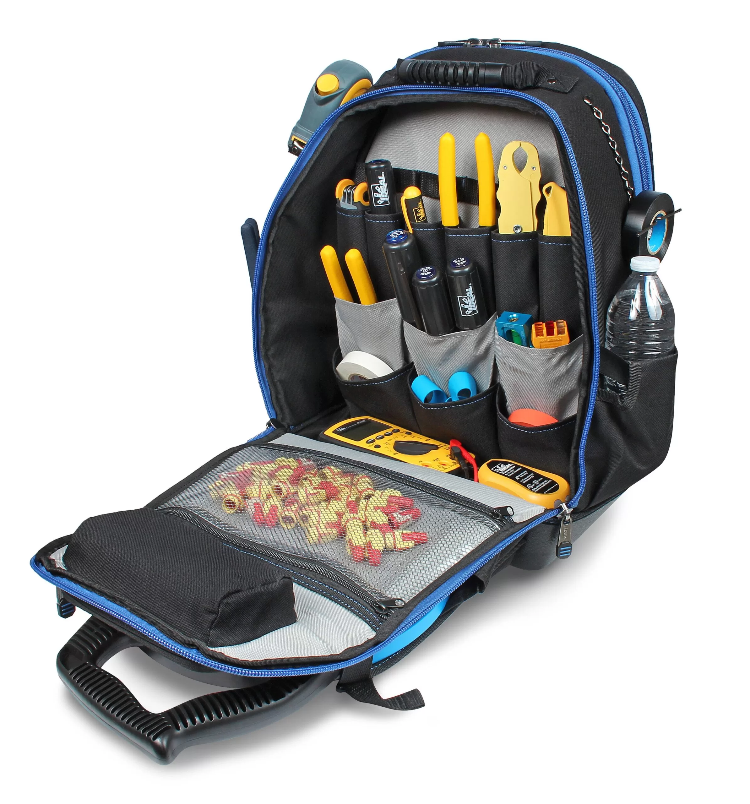 IDEAL Pro Series Black Polyester 16-in Zippered Backpack - Image 7