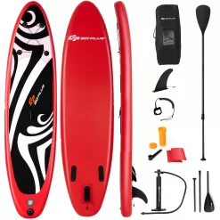 Alternative view of Goplus 11 ft Inflatable Stand Up Paddle Board Surfboard Sup W/Bag Adjustable Fin Paddle