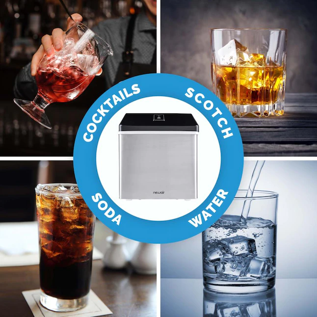 Newair Silver Counter Top Ice Maker Machine,Compact Automatic Ice Maker, Cubes Ready - Image 4