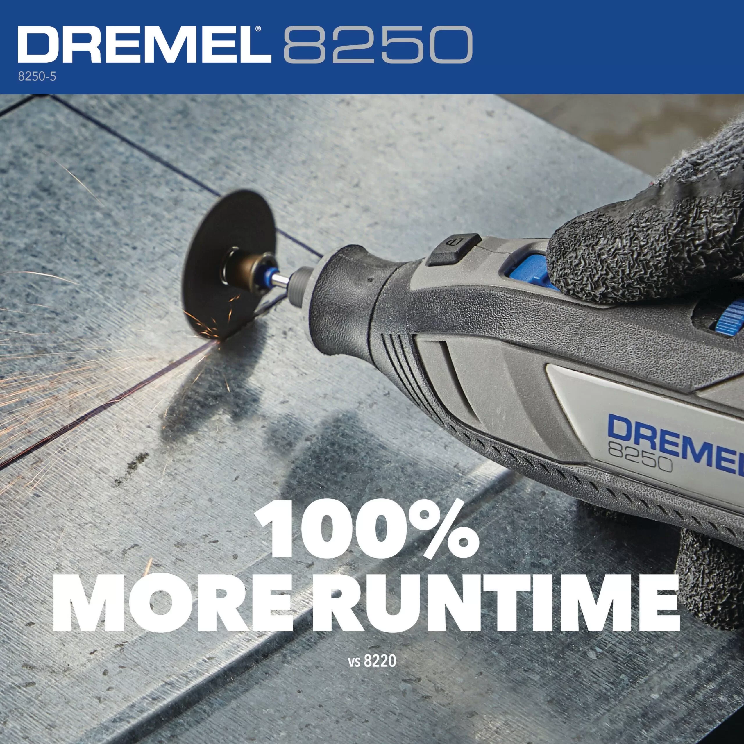 Dremel 8250 11-Piece Variable Speed Cordless 12-volt 3-Amp Multipurpose Rotary Tool with Soft Case - Image 6