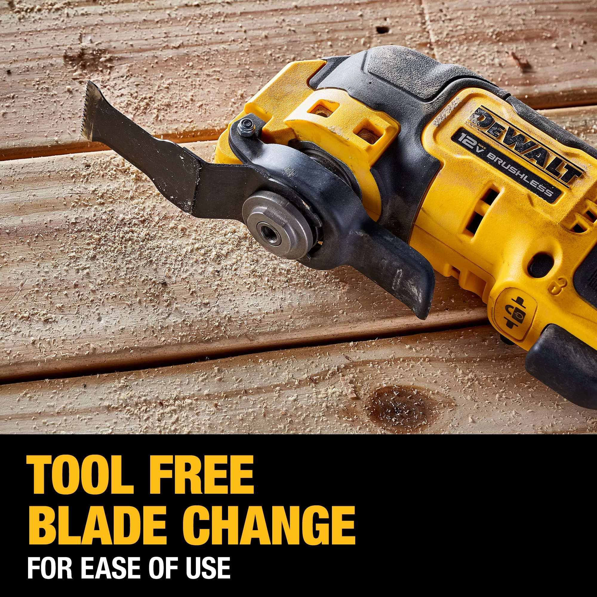DEWALT DCS353B Xtreme 4-Piece Brushless 12-volt Max Variable Speed Oscillating Multi-Tool Kit Case - Image 5