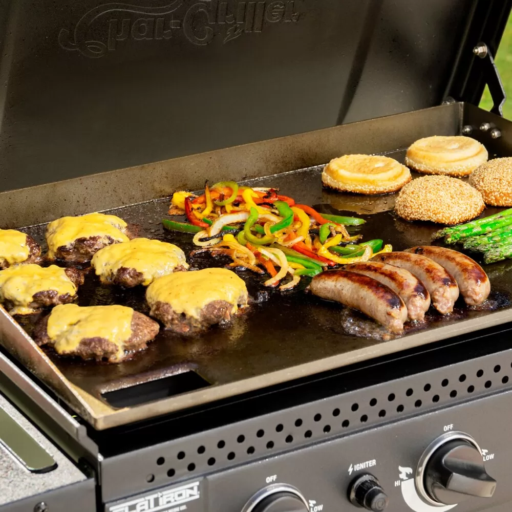 Char-Griller Flat Iron 3-Burner Griddle 3-Burner Liquid Propane Flat Top Grill - Image 14