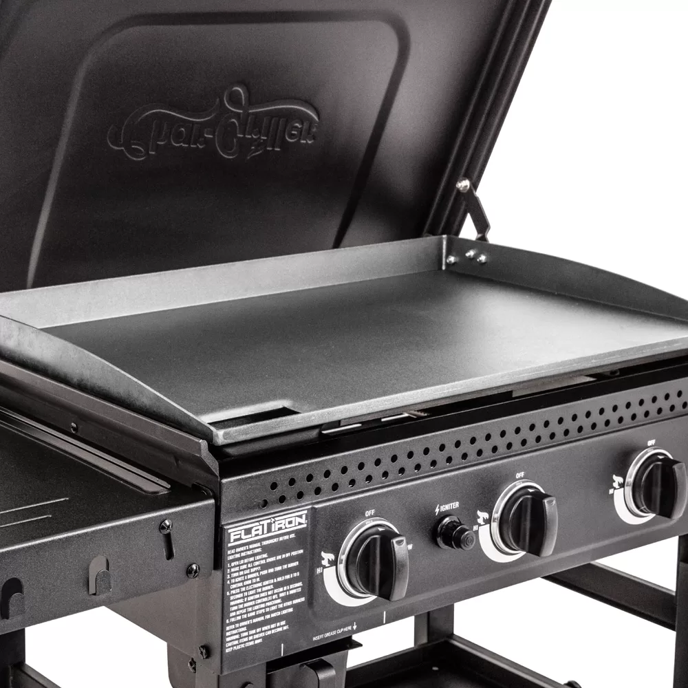 Char-Griller Flat Iron 3-Burner Griddle 3-Burner Liquid Propane Flat Top Grill - Image 4