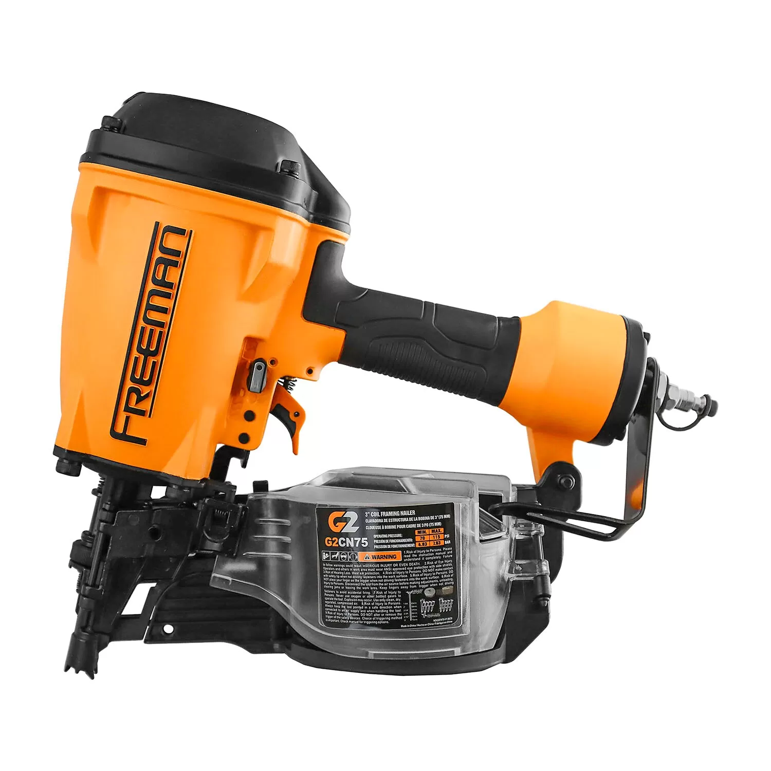 FREEMAN All-new 2nd Generation 3-in 15-Degree Pneumatic Framing Nailer - Image 3