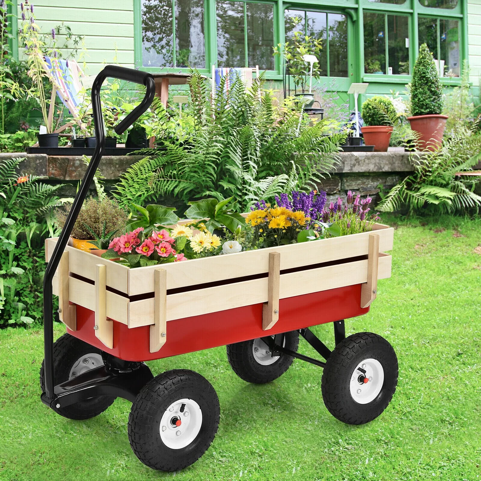 Goplus OGY01907 3-cu ft Steel Yard Cart - Image 10