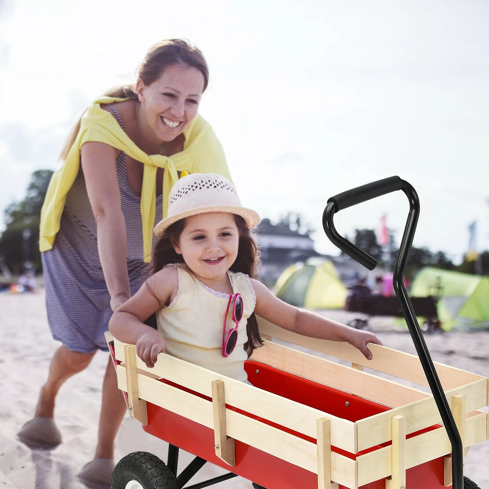 Goplus OGY01907 3-cu ft Steel Yard Cart - Image 9