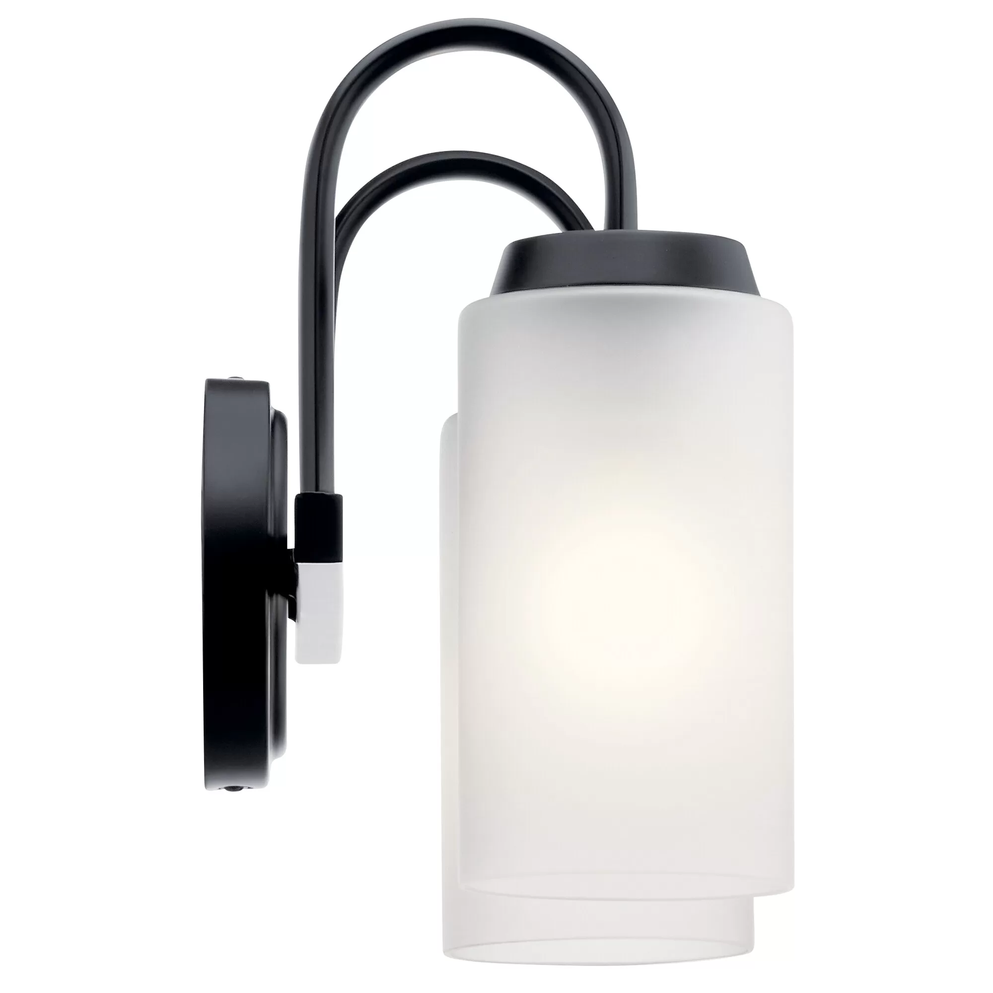 Kichler 55086BK Kennewick 13.25-in 2-Light Black Traditional Vanity Light - Image 7