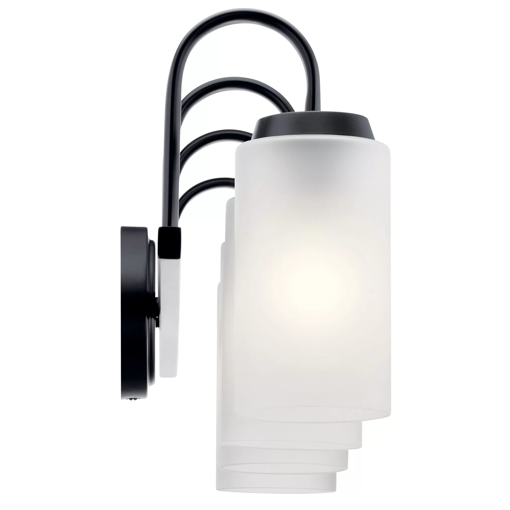Kichler 55088BK Kennewick 32-in 4-Light Black Traditional Vanity Light - Image 7