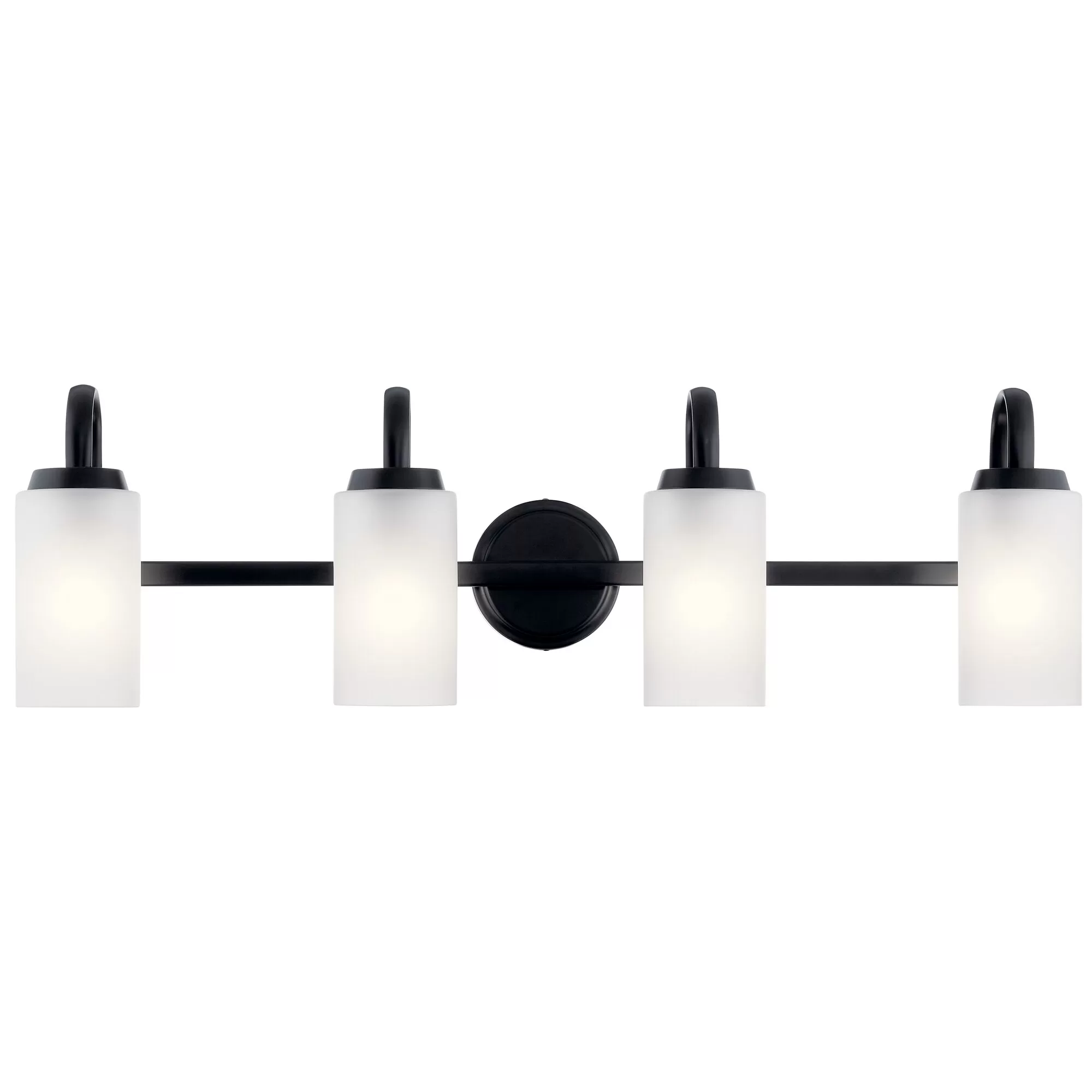 Kichler 55088BK Kennewick 32-in 4-Light Black Traditional Vanity Light - Image 6