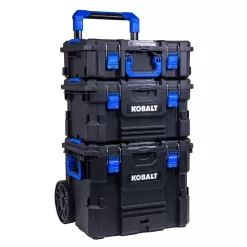 Alternative view of Kobalt 21.5-in Black Plastic Wheels Lockable Tool Box