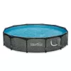 Summer Waves 12' x 33" Outdoor Round Frame Above Ground Pool with Pump