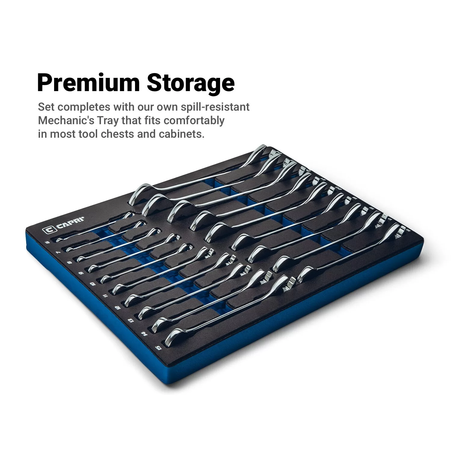 Capri Tools 13-Piece Set 6-point Standard (SAE) Standard Open End Wrench - Image 7