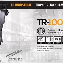 Alternative view of TR Industrial 120-Volt Corded Demolition Hammer