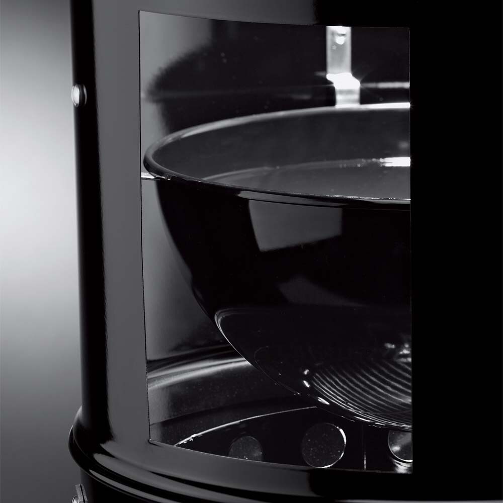 Weber 14-in Smokey Mountain Cooker 286-Sq in Black Porcelain-enamel Vertical Charcoal Smoker - Image 10