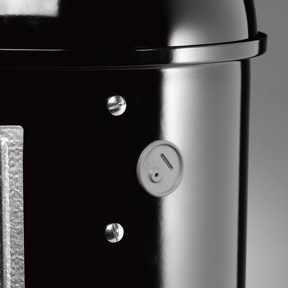 Weber 14-in Smokey Mountain Cooker 286-Sq in Black Porcelain-enamel Vertical Charcoal Smoker - Image 11