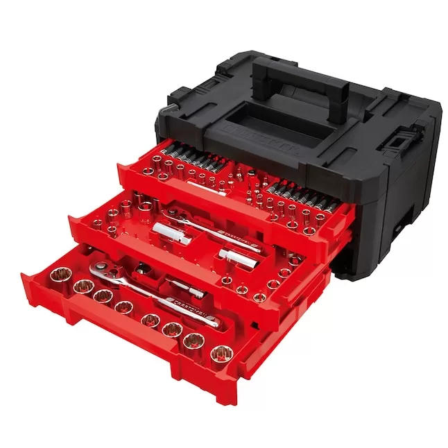 CRAFTSMAN CMMT45307 262-Piece Standard (SAE) and Metric Combination Polished Chrome Mechanics Tool Set (1/4-in; 3/8-in; 1/2-in;) - Image 8