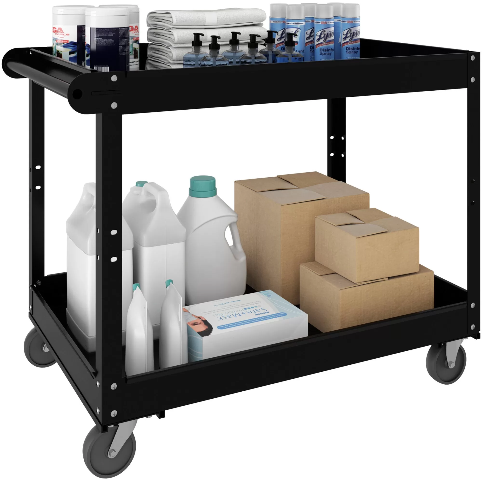 Lorell 6.1-in Rack Utility Cart - Image 3