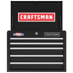 Alternative view of CRAFTSMAN 2000 Series 26-in W x 19.75-in H 5-Drawer Steel Tool Chest (Black)