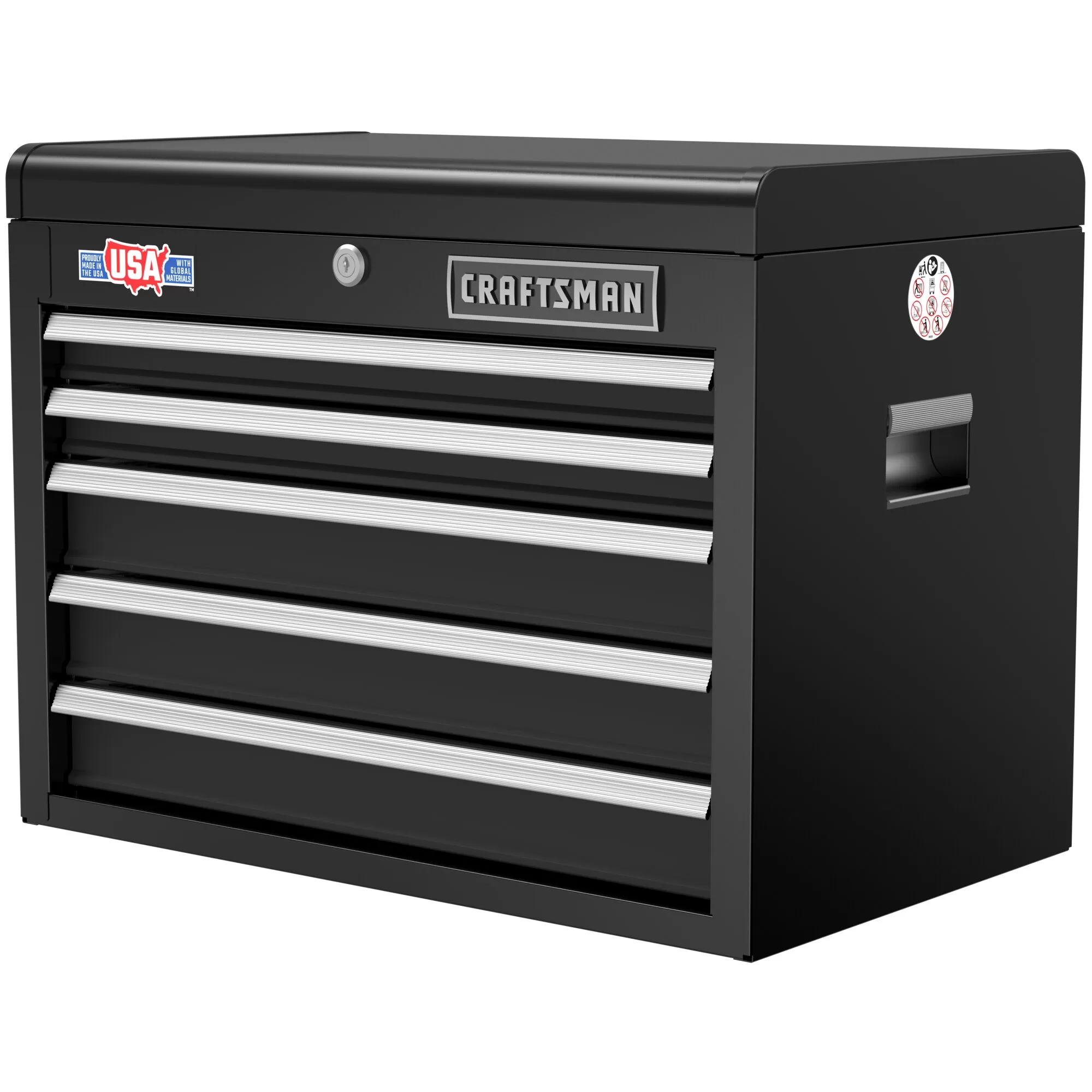 CRAFTSMAN 2000 Series 26-in W x 19.75-in H 5-Drawer Steel Tool Chest (Black) - Image 3