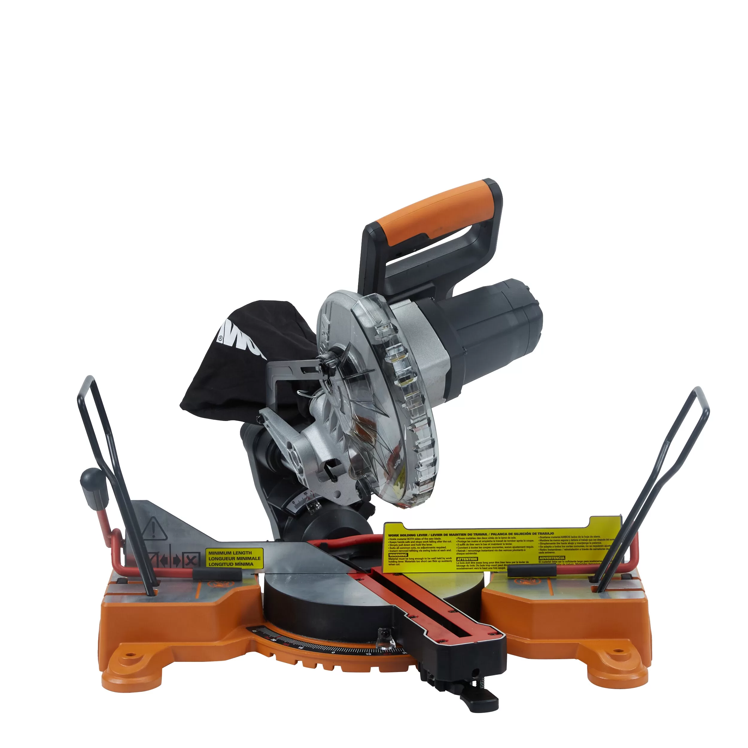 WORX Power Share POWER SHARE 7-1/4-in 20-volt Max Single Bevel Sliding Compound Cordless Miter Saw (Cordless) - Image 6