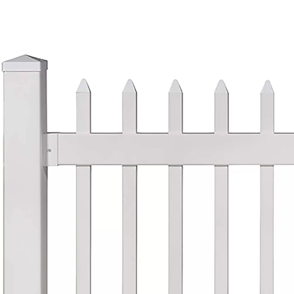 WamBam Fence 4-ft H x 4-ft W White Vinyl Flat-top Fence Gate Kit - Image 7