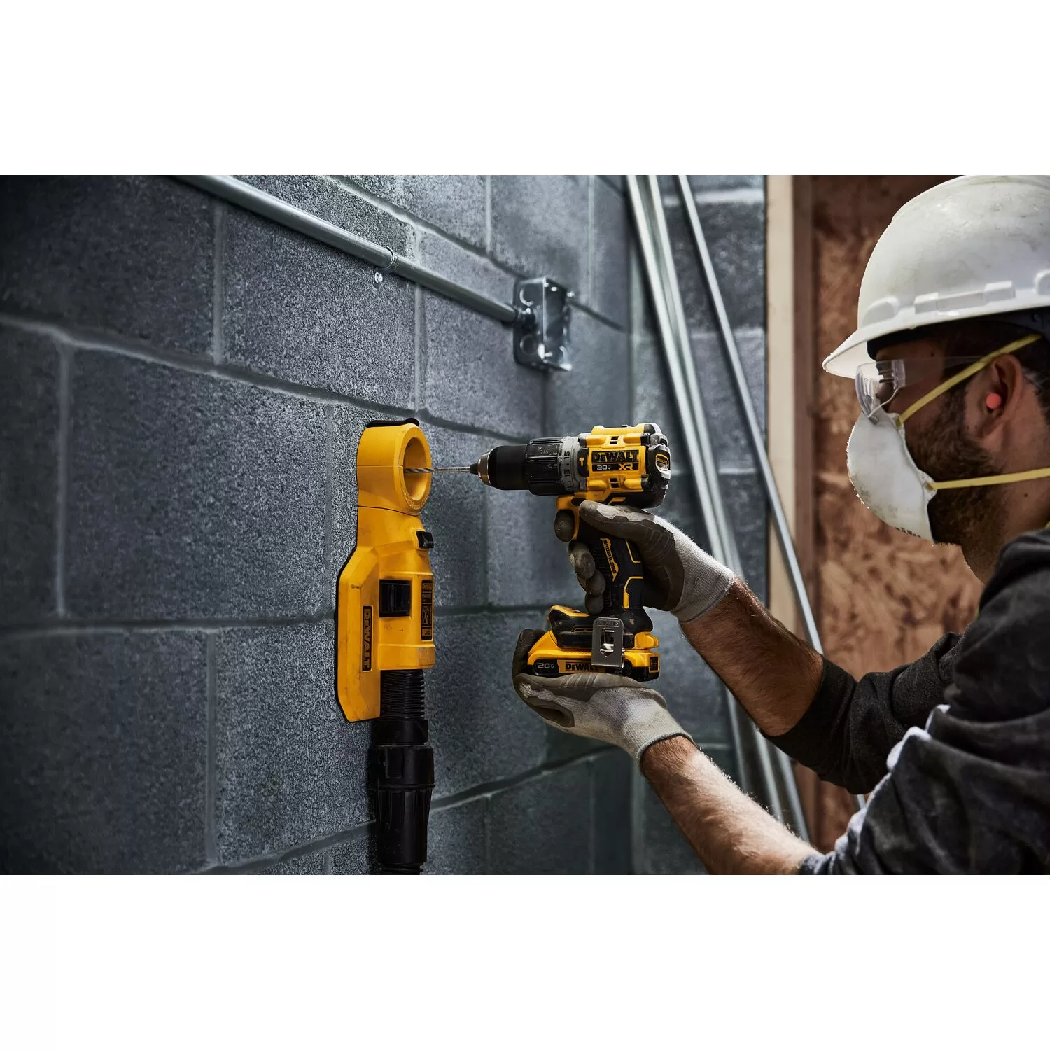 DEWALT 20V MAX XR Brushless Cordless 1/2-in Hammer Drill/Driver Kit - Image 13