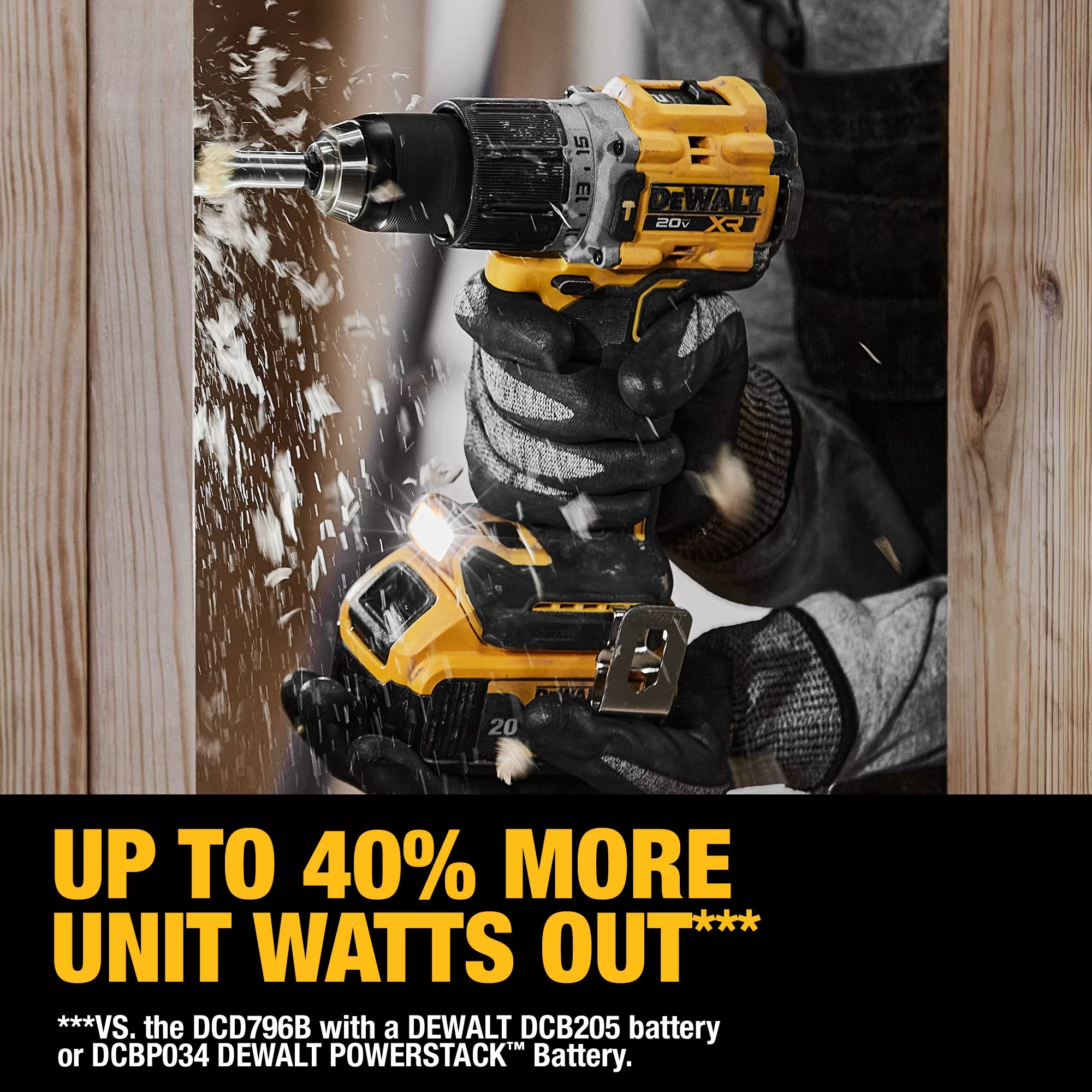DEWALT 20V MAX XR Brushless Cordless 1/2-in Hammer Drill/Driver Kit - Image 8