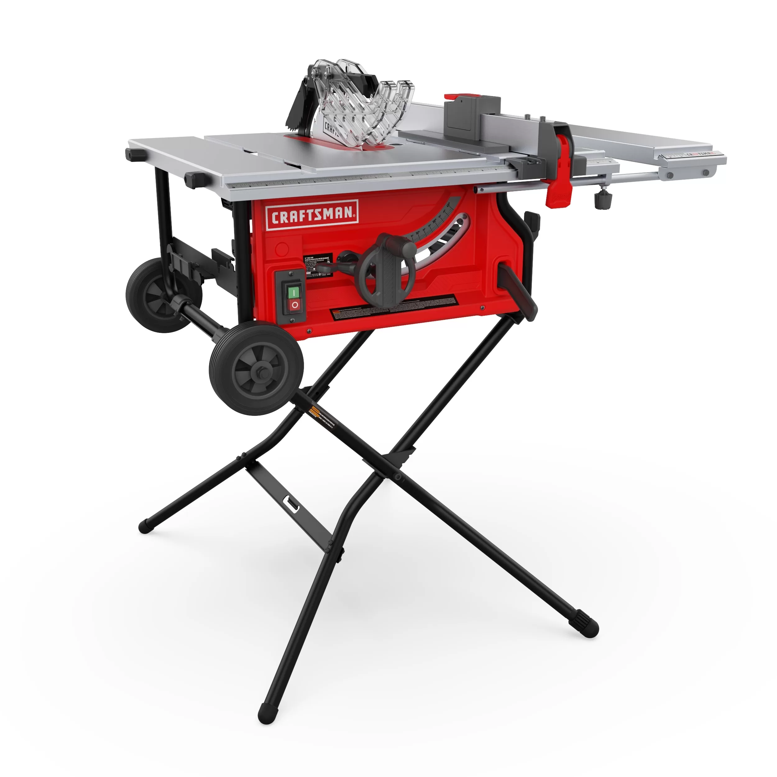 CRAFTSMAN 10-in Carbide-tipped Blade 15-Amp Portable Benchtop Table Saw with Folding Stand