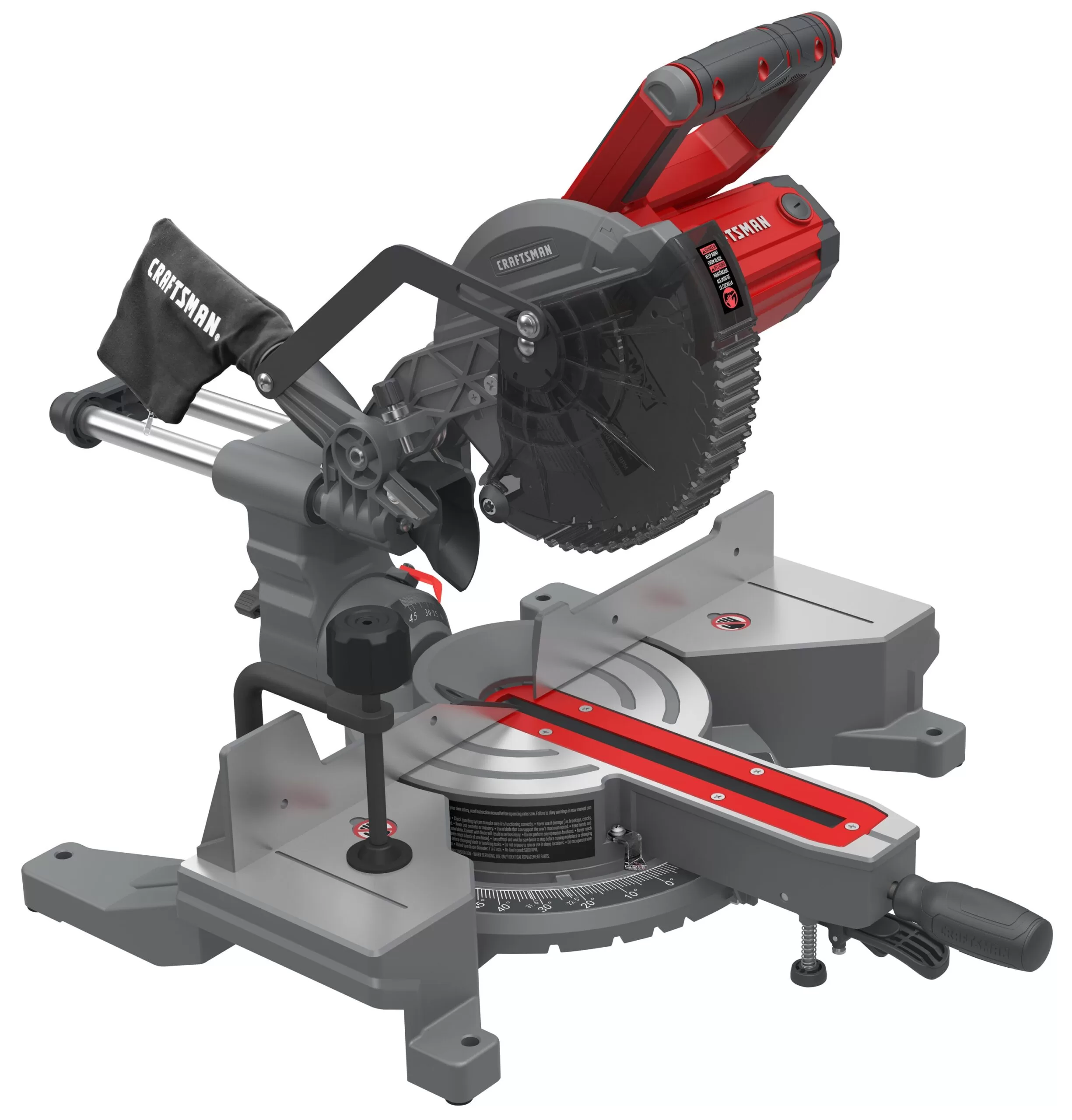 CRAFTSMAN 7-1/4-in 9-Amp Single Bevel Sliding Compound Miter Saw (Corded)